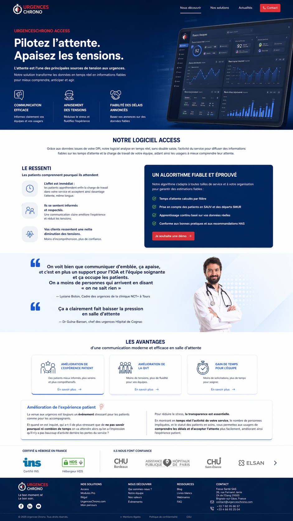 Maquette page solution Access